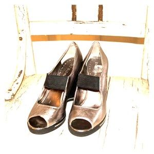 BCBGirls Silver Wedges