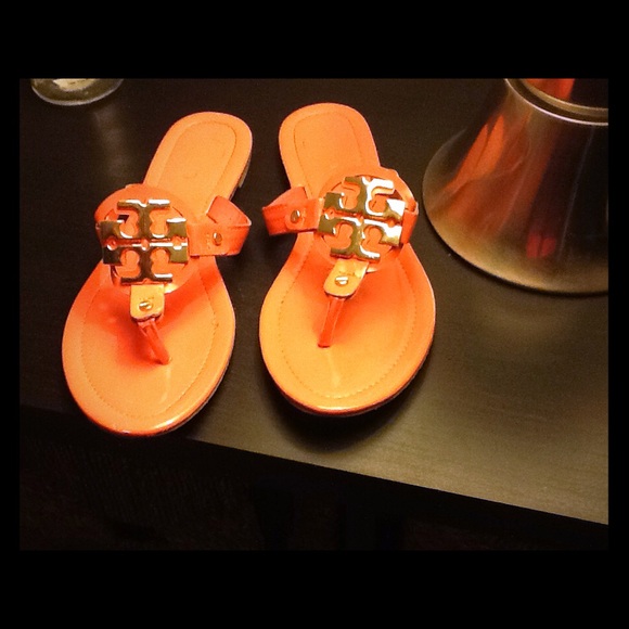 Orange sandals "SOLD"