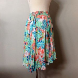 High-low colorful skirt