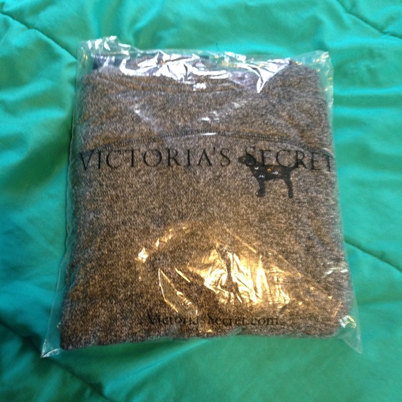 ❌SOLD❌Victoria Secret Bling Marl Grey Cowl Hoodie - Picture 2 of 2