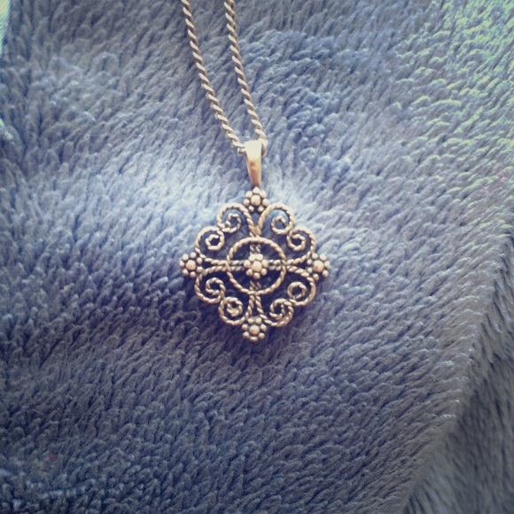 James Avery Filigree Cross silver necklace.