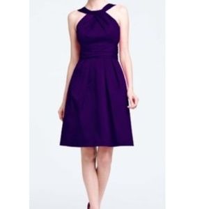 David's Bridal Lapis purple dress
