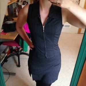 Dress vest and skirt set