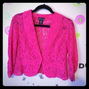 💥Hot Pink Lace Blazer💥