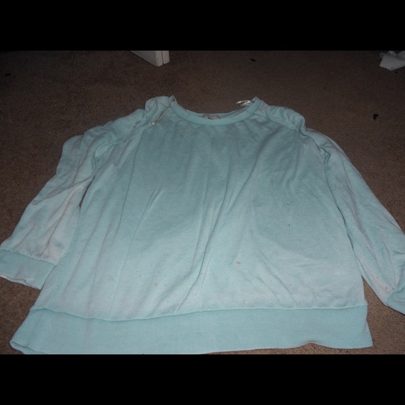 Pale blue sweatshirt