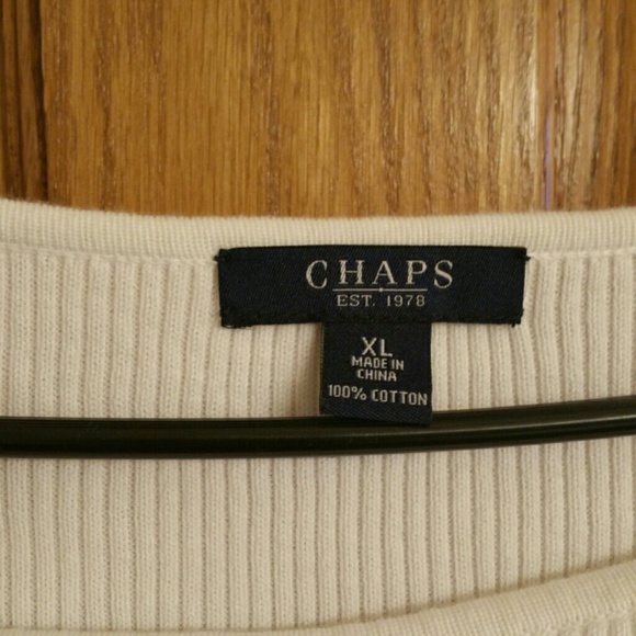 Chaps Ralph Lauren white boat neck xl