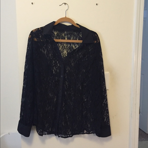 Sheer Lane Bryant top