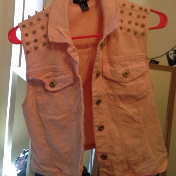 Pink blazer with studs