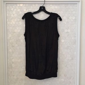 Velvet sleeveless top