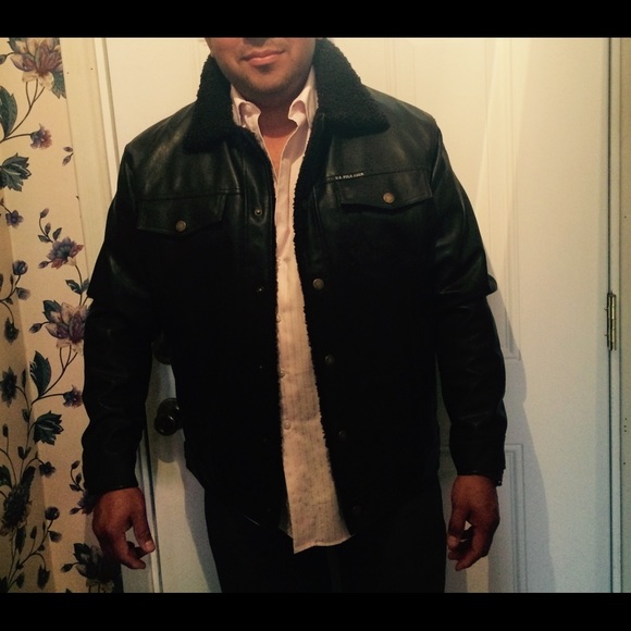 Leather black jacket MAN