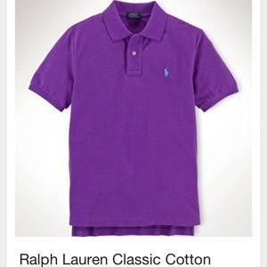 Purple Ralph Lauren kids polo shirt