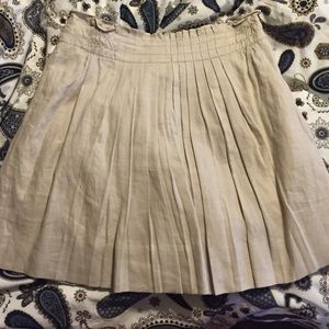 Jcrew Pleated Linen Skirt NWT!!