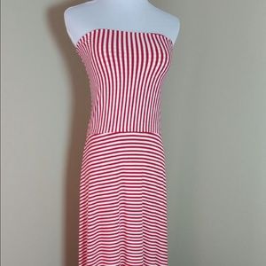 Gap red striped Maxi