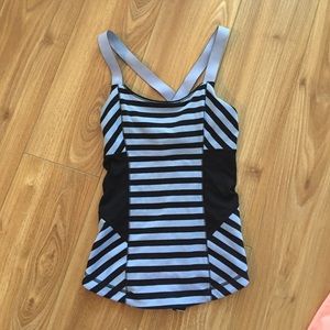 Lululemon striped workout top