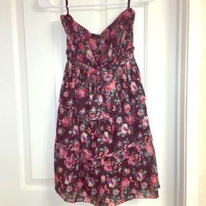 Three tier floral dress