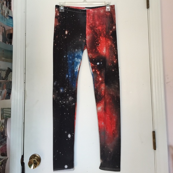 Galaxy print leggings