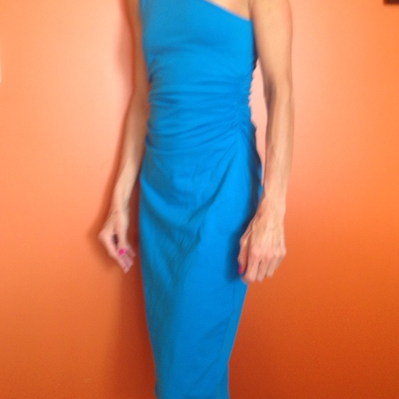 Victoria Secret One shoulder blue  dress