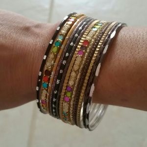 Multi colored bangles