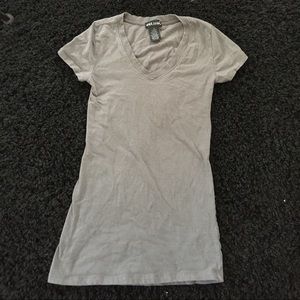 Grey wet seal top