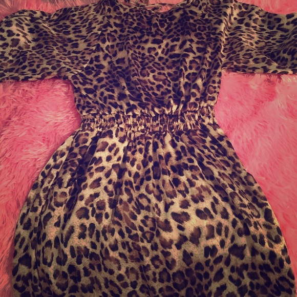 Silk Cheetah Dress