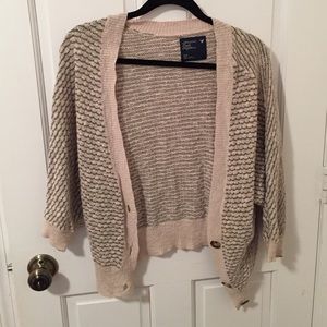 Grey and cream cardigan