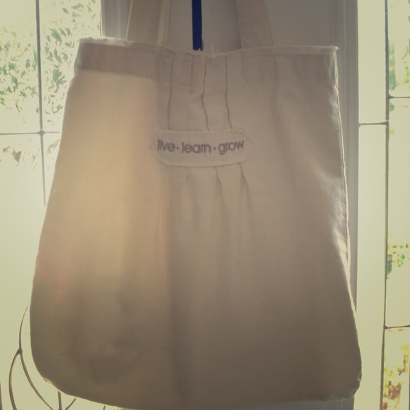 Element Cotton Ivory/Tan M/L Bag "Live Learn Grow"