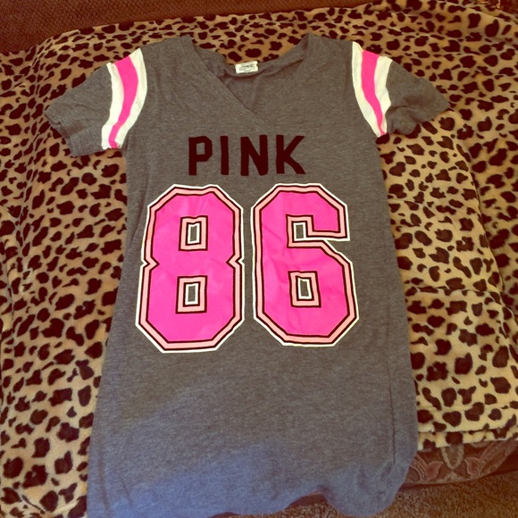 Victoria's Secret Pink Brand V Neck T