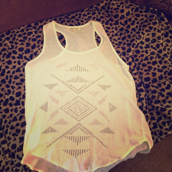 Razor Back Rhinestoned Tank - Picture 1 of 1