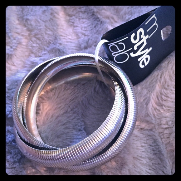 Interconnected Silver Bracelets