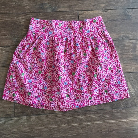 Floral pink skirt
