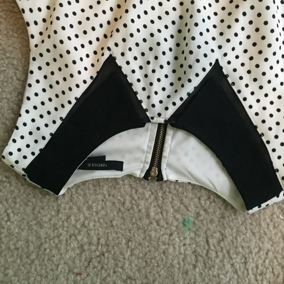 Forever 21 Polka Dot Collared Dress - Picture 3 of 3