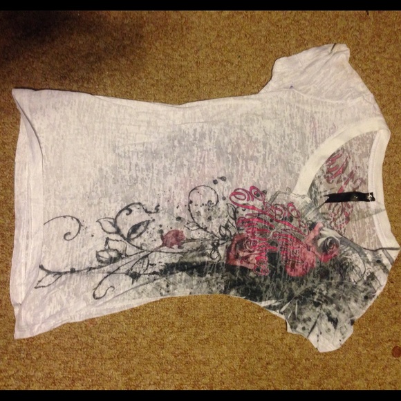 White burnout t-shirt!