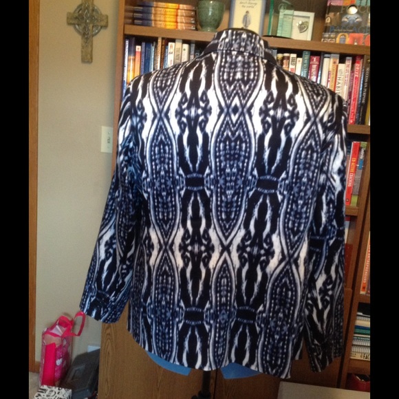 Reduced - Jones New York Ikat print blazer 22W - Picture 2 of 4