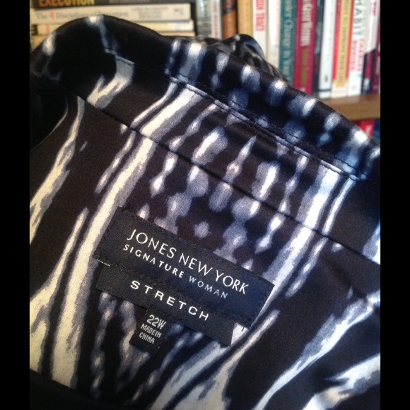 Reduced - Jones New York Ikat print blazer 22W - Picture 4 of 4