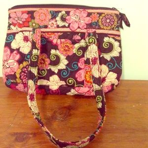 Vera Bradley Pink and Brown Bag
