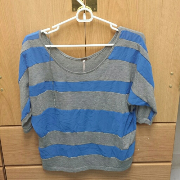 Blue and grey shirt
