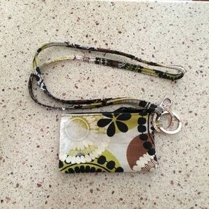 Vera Bradley ID holder and matching lanyard