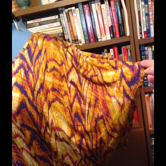 Reduced - Belle Gray by Lisa Rinna Ikat T-shirt 2X - Picture 3 of 3