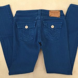 ON HOLD True Religion Royal Blue Skinny Jeans