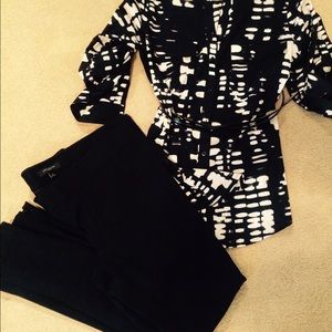 Ann Taylor black stretch pants, 8