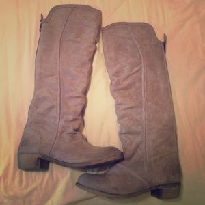 Steve Madden renagade suede knee boots leather  39