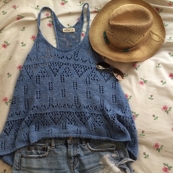 Boho crochet tank top