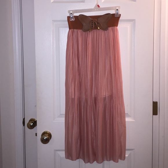 Light pink spring skirt