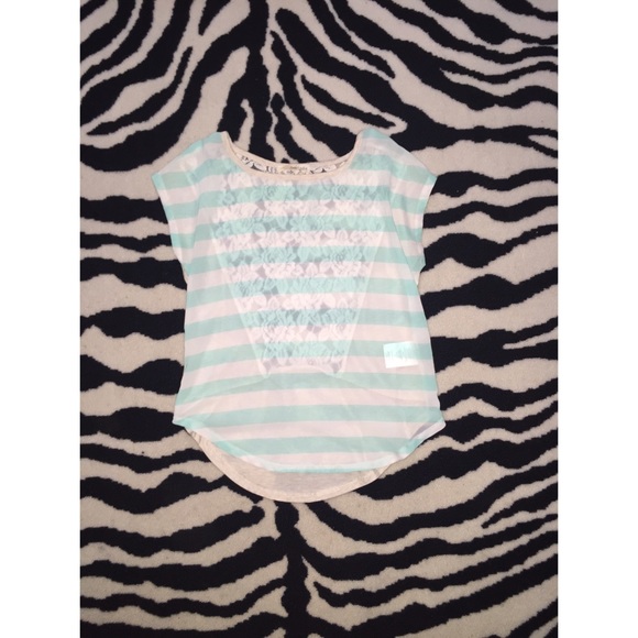 Striped Sheer Shirt - Picture 1 of 2