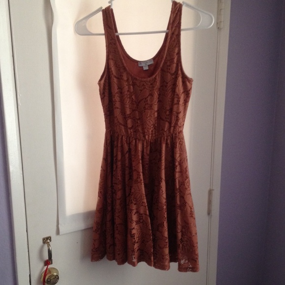 Burnt orange Lace dress