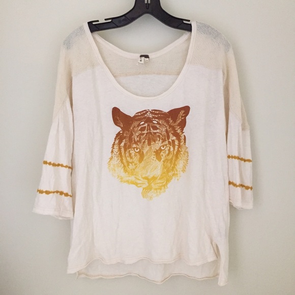 free people tiger shirt