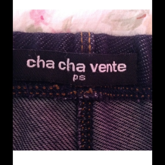 CHA CHA VENTE STRETCH BLUE JEGGINGS P/S - Picture 4 of 4