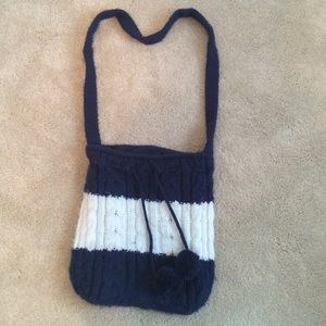 Aeropostale navy blue and white bag