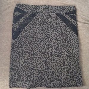 Leopard print skirt