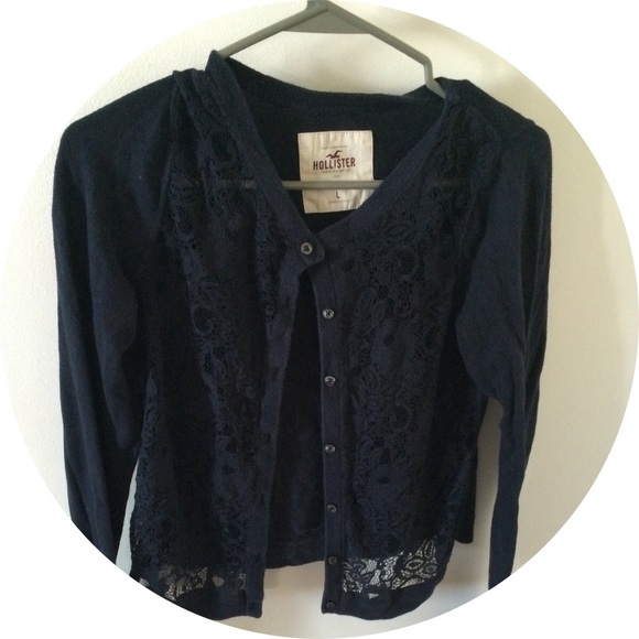 Hollister lace cardigan!